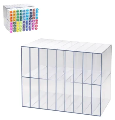 Produktbild von Solidchoice – Stifteköcher für den Schreibtisch – Horizontale Aufbewahrungsbox für 72 Stifte