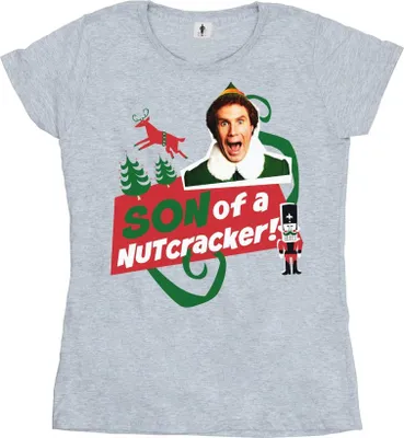 Produktbild von Elf - "Son Of A Nutcracker" T-Shirt für Damen BI18789 (L) (Grau)