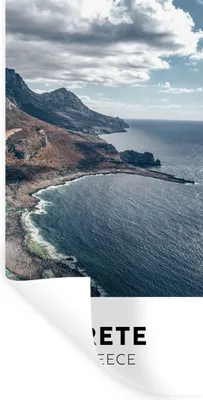 Produktbild von MuchoWow® Wandtattoo Wandsticker Wandaufkleber Kreta - Griechenland - Strand 40x80 cm Selbstklebend und Repositionierbar - Repositionierbar - Wasser abweisend