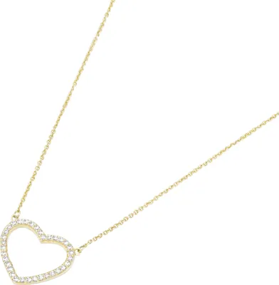 Produktbild von Collier Luigi Merano Mittelteil Herz mit Zirkonia, Gold 375 Gold 45 cm