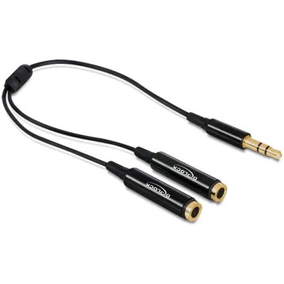 Produktbild von DeLOCK Kabel Audio Klinkenstecker 3,5 mm > 2 x Klinkenbuchse 25 cm, 3.5mm, 2 x 3.5mm
