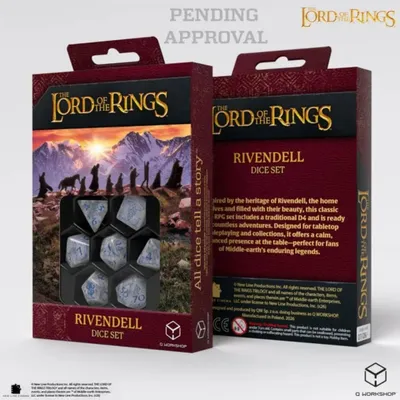 Produktbild von Q Workshop Stone Rivendell The Lord Of The Rings Dice Set