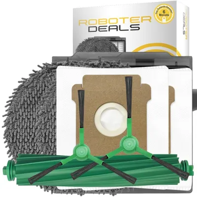 Image de Accessoires et pièces de rechange pour iRobot Roomba Plus 405 et 505 Combo (2 sacs, 1 brosse, 2 filtres, 2 tampons, 2 brosses latérales)