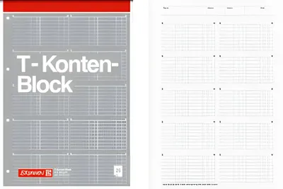 Productafbeelding van 25 stuks BRUNNEN 1042025, notitieblok met T-tellingen, A4, 25 vel
