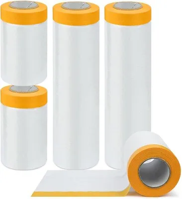Produktbild von Schilderfolie-Set transparent selbstklebend mit Malerband 325 cm