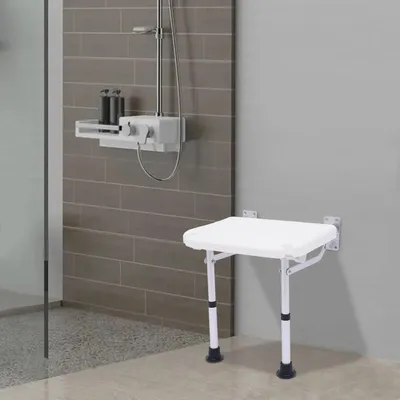 Immagine prodotto di Sedia da doccia pieghevole, regolabile in altezza, in alluminio, per anziani e persone con disabilità