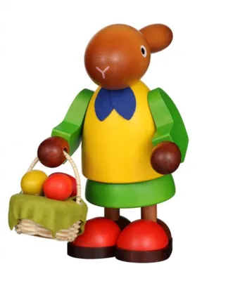 Produktbild von Hasenfrau mit Eierkorb (16,5cm) von Christian Ulbricht