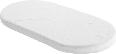 Produktbild von Babysom - Stubenwagen Matratze Bambus - 72x32cm | Höhe 4cm | Bezug abziehbar | ®