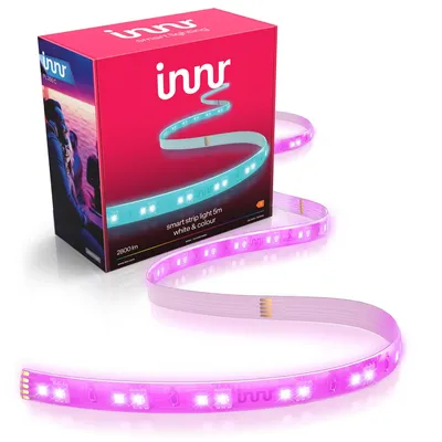 Produktbild von Innr LED Strip Zigbee 5m, kompatibel mit Hue*, Premium RGBW Weiß & Farbe, extra hell 2800 lm, tief dimmbar, LED Beleuchtung, Lightstrip