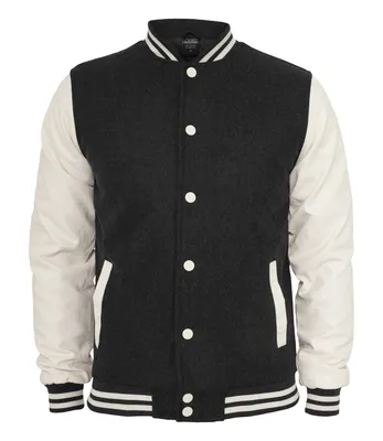 Produktbild von URBAN CLASSICS OLDSCHOOL COLLEGE JACKET, Größe:XL, Farbe:charcoal