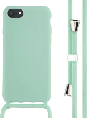 Immagine prodotto di Custodia in silicone imoshion con cinturino iPhone SE (2022 / 2020) / 8 / 7 - Verde menta