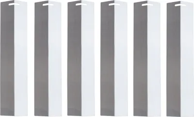 Produktbild von 6er Set BASIC Edelstahl Brennerabdeckungen Grill-Erstatzteile