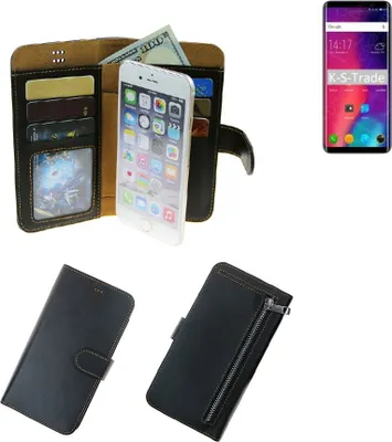 Produktbild von K-S-Trade Schutz Hülle kompatibel mit Elephone U Pro Klapphülle Case Phone cover Slim Handytasche Handy Hülle schwarz aus Kunstleder (1 Stk)