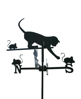 Produktbild von SvenskaV Wetterfahne Katze und Maus klein in schwarz