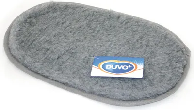 Image de Tapis Duvo+ Nappa ovale gris foncé, dimensions : 55 x 39 cm