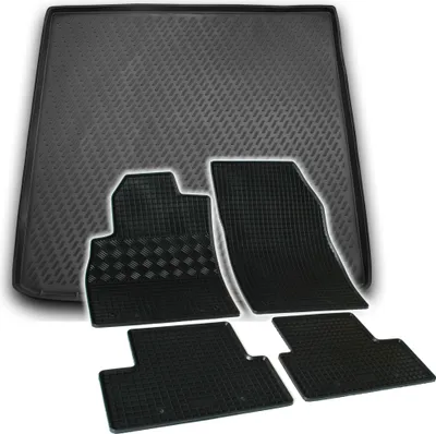 Produktbild von Gummi Kofferraumwanne + Fußmatten Set für Opel Astra J Sports Tourer, Bj. 2011-