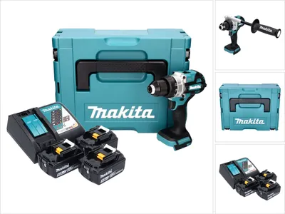 Produktbild von Makita DDF 486 RT3J Akku Bohrschrauber 18 V 130 Nm Brushless + 3x Akku 5,0 Ah + Ladegerät + Makpac