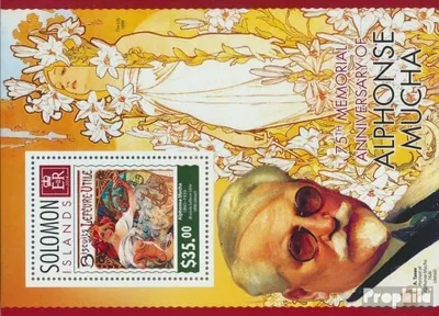 Produktbild von Briefmarken Salomoninseln 2014 Mi Block 289 (kompl. Ausg.) postfrisch Alfons Mucha