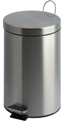 Produktbild von Tritt-Mülleimer 20 Liter - Matt Edelstahl