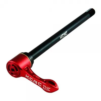 Produktbild von Kcnc Kqr07 Through Axle Skewers Al6061 Pressclick Rear 142 Shim E Thru Red 12 mm
