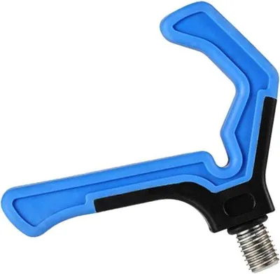 Productafbeelding van Hengelhouders voor grond - Hengelsteun - Vissen - Stevige ABS constructie - 8.3 x 7.5 cm - Blauw