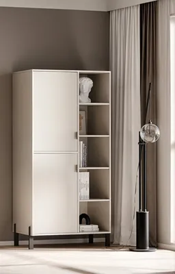 Produktbild von Regal CREMONA – modernes Bücherregal Mehrzweckschrank für Wohnzimmer & Büro