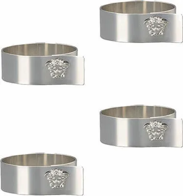 Produktbild von Rosenthal Versace Serviettenringe 4er Set Medusa Silver, Metall, 69201-321641-05010
