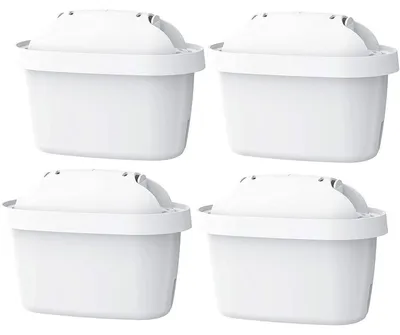Zdjęcie produktu dla Wkład filtrujący zamiennik do Brita Maxtra+ Plus, 4 sztuki | Kompatybilny z Brita Marella | Certyfikaty SÜD i NSF