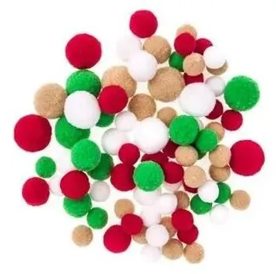 Produktbild von Plüschpompons, 80 Stück – Dalprint