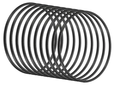 Traumfängerringe 10 cm, 10 Stück, Metall, schwarz, DIY