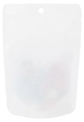 Produktbild von Standbodenbeutel Kraft Weiß Umweltfreundlich 10,2x6x15,2 cm (100 Stück) [SUPEK2W]