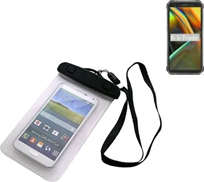Produktbild von K-S-Trade Schutz Hülle Handy Hülle Kompatibel mit Blackview BV5100 Beach Bag wasserdicht 16cm x 10cm Schutzhülle Staub Sand Flachwasser Beachbag