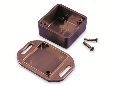Obrázek produktu pro Plastový kryt HAMMOND 1551MFLBK, ABS, černý, IP54, 35 × 35 × 20 mm