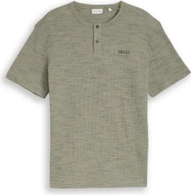 Produktbild von Henley T-Shirt in Melange-Optik