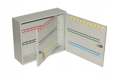 Zdjęcie produktu dla Metalowa szafka kasetka skrzynka na klucze - 120kl