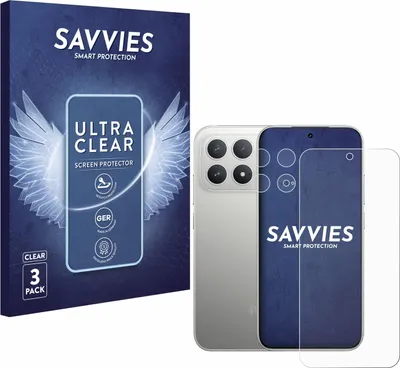 Produktbild von 6x Für Xiaomi Poco F8 Pro 5G (Display+Kamera) Schutzfolie Savvies Displayschutz Display Schutz Folie Klar Transparent