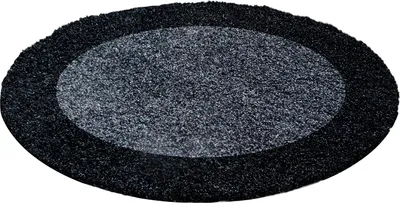 Zdjęcie produktu dla Carpetsale24 Dywan z Wysokim W?osiem z Lamówk? Nowoczesny Design Shaggy Mi?kki i Puszysty do Salonu i Sypialni, Rozmiar: 120 cm okr?g?y