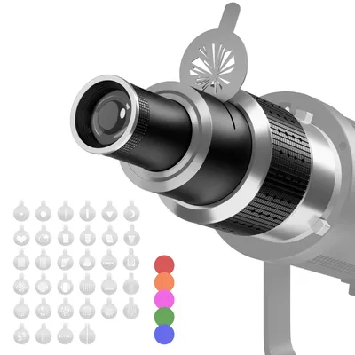 Productafbeelding van Optische scherpsteller LED Snoot met Bowens-houder voor fotografie