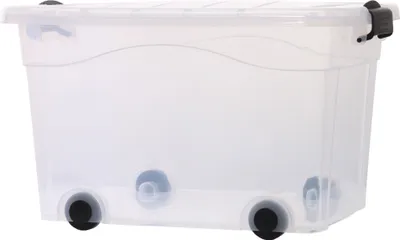 Immagine prodotto di Cassetta di stoccaggio con coperchio 40L su rotelle