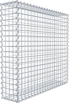 Immagine prodotto di Gabbione 100 cm x 90 cm x 20 cm (L x H x P), maglia 5 cm x 5 cm, spirale