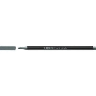 Obrázok produktu pre Prémiové metalické plniace pero - STABILO Pen 68 metallic - jedno pero - strieborné