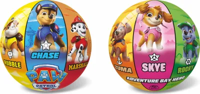 Obrázok produktu pre Gumená lopta Paw Patrol – nenafúknutá, 23 cm