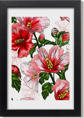 Produktbild von Bild 20x30 MDF-Rahmen, Wandkunst Hibskus