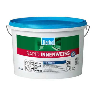 Produktbild von Herbol Rapid Innenweiss - 12.5 Ltr Stumpfmatt Weiss