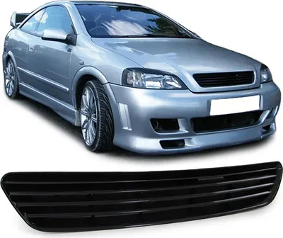 Produktbild von Sport Kühlergrill ohne Emblem Schwarz passend für Opel Astra G 97-04