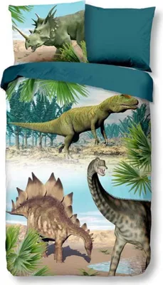Produktbild von Good Morning Kinder-Bettwäsche-Set Dino 140 x 200/220 cm