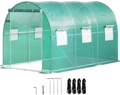 Obrázek produktu pro Tunelový stan 37 x 21 x 21 m, ocelový rám, vodotěsná PE plachta