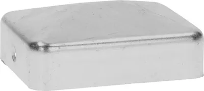Produktbild von LogistSystem - Pfostenkappe rechteckig für Zaunpfosten 60x80 mm - Verzinktem Stahl - Pyramiden Form - Abdeckkappe für Holzpfosten - 1 Stück - Pfahl Pfosten - Schutzkappe - Schutzhaube - Pfostenabdeckung