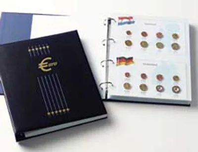 Produktbild von DAVO 29758 Luxus Münzenalbum Kosmos Euro zunächst 12 Ländern