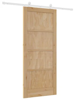 Produktbild von Schiebetür Natürlich und Weiß 86 x 198,5 cm